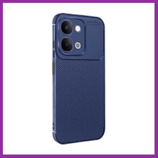 Bezos Vivo Y31D Auto Focus Karbon Kapak - Lacivert BEZ10