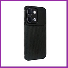Bezos Vivo Y31D Auto Focus Karbon Kapak - Siyah BEZ10