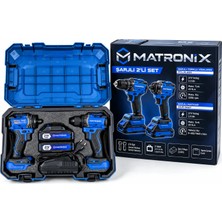 Toxval Matronix 2li Set Şarjlı Somun Sıkma ve Şarjlı Vidalama