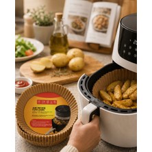 Str Store Airfryer Pişirme Kağıdı 100 Lü Yapışmaz Yağ Geçirmez Kağıt