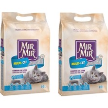 Mır mır Multicat Topaklanan Kedi Kumu 2 x 10 Lt