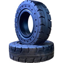 28X9-15 Siyah Delikli Solidlas Segmanlı Dolgu Forklift Lastiği