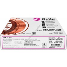 Geka Sg 2 Rutil Mig Gazaltı Kaynak Teli ER70S6 1.2 mm 1 Paket ( 15 kg )