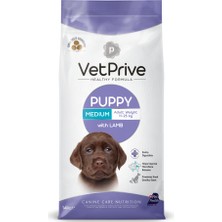 Vet Prıve Vet Prive Orta ve Iri Irk Yavru Köpek Maması Kuzu Etli 14 kg