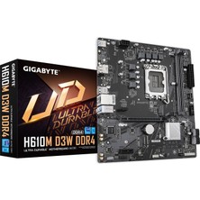 Str Store H610M D3W Ddr4 Anakart - 14. Nesil Intel Core Cpu'ları, 5+1+1 Fazlı Vrm, 3200MHZ Ddr4'e Kadar, 1xpcıe 3.0 M.2, 1gbe Lan, USB 3.2 Gen 1'i Destekler