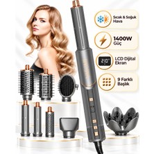 Yasomi Witero 9in1 Ultra Multi-Styler Dijital Ekran Sıcak-Soğuk Hava Saç Şekillendirme Cihazı