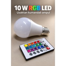 Renkli LED Ampul Kumandadan Beyaz Işık Seçimli