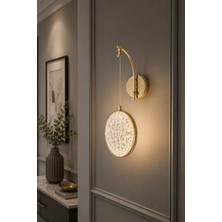 Modavize Lilyum Modern Tasarım Gold Renk Gün Işığı - Ledli Banyo - Mutfak - Salon Ledli Duvar Aplik