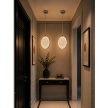 Modavize Lilyum Modern Tasarım 2 Adet Krom 3 Renk (Sarı Günışığı ve Beyaz) - Ledli Banyo - Mutfak - Salon Ledli Sarkıt