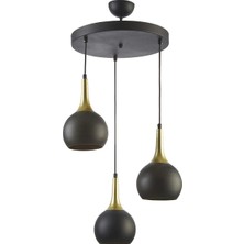 Modavize Bella Modern Salon - Mutfak - Cafe Metal Sıvama Sarkıt Avize