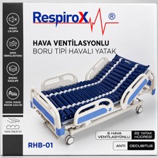 Respirox Rhb-01 Hava Ventilasyonlu Boru Tipi Havalı Yatak – 22 Hücreli, Hava Motorlu, Terletmeyen Özel Pvc Kumaş, Yatak Yarası Önleyici