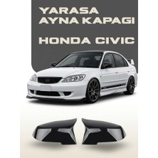 OtoÇizgi Honda Civic 2002-2005 Batman Yarasa Ayna Kapağı Uyumlu