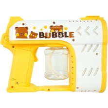 MEGA Bubble Blaster Işıklı ve Müzikli Çift Çıkışlı Köpük Tabancası Sarı