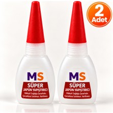 Monosepet 2 Adet Süper Güçlü Japon Yapıştırıcısı 15 gr Şeffaf Hızlı Kuruyan Çabuk Donar Çok Amaçlı Yapıştırıcı