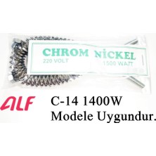 Sern Alf C-14 1400W Modele Uyumlu 1500W Infrared Soba Isıtıcı Rezistans Teli (Yatay)