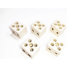 Sern 2 No Ikili Yanmaz Porselen Taş Klemens (5 Adet) (Q 4-6mm)