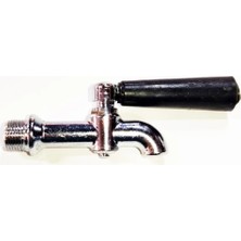 Sern 12X1MM Arka Diş Çevirmeli Göstergesiz Siyah Kömür Musluk