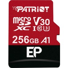 Patriot 256GB Ep Series V30 A1 Micro Sd Hafıza Kartı (PEF256GEP31MCX)