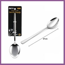 Ren.ga.renk Krom Metal Servis Kaşığı 27 cm Rengaren