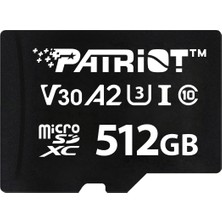 Patriot 512GB Vx Series V30 A2 Micro Sd Hafıza Kartı (PSF512GVX32MCX)