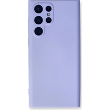 Samsung Galaxy S22 Ultra Uyumlu Kılıf Nano Içi Kadife Silikon - Lila