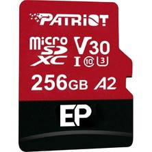 Patriot 256GB Ep Series Series V30 A2 Micro Sd Hafıza Kartı (PEF256GEP32MCX)