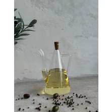 Kai Atelier Akasya Tıpalı Borosilikat Cam Yağdanlık 500 ml