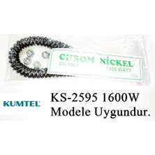 Sern Kumtel KS-2595 1600W Uyumlu 1800W Infrared Soba Isıtıcı Rezistans Teli (Yatay)