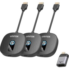 Unitek Çift Alıcılı Kablosuz HDMI Transmitter (V1711ABK01)