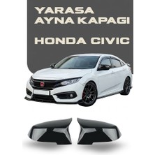 OtoÇizgi Honda Civic Fb7 2012-2016 Batman Yarasa Ayna Kapağı Piano Black