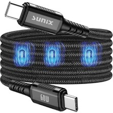 Sunix Ip-25 Mıknatıslı Usb-C Data ve Şarj Kablosu
