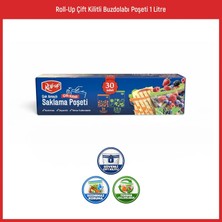 Roll-Up Roll Up Çift Kilitli Poşet 18*21,4cm & 24*27,5cm 15+15 Adet
