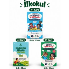 Ananas Kids Okuduğunu Anlama, Atasözü ve Deyim Kartları 3’lü Set - 123 Kart