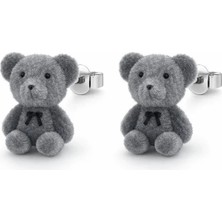 Syn Shop Kawaii Teddy Bear Ayıcık Küpe Yeni Sezon Trend Lüx 1.kalite Tüylü Kız Çocuk Genç Kadın Hediyelik