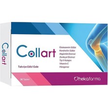 Heka Farma Collart 30 Tablet Kolajen ve Vitamin İçeren Takviye Edici Gıda