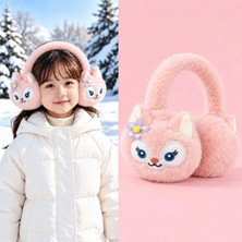 Syn Shop Linabell Sevimli Tilki Desenli Genç Kız Erkek Çocuk Peluş Kulaklık Tüylü Kışlık Kulak Isıtıcı Şapka Soğuk Geçirmez