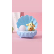 Syn Shop Pompompurin Istiridye Model Gitar Çalan Sevimli Köpek Masa Üstü Gece Lambası Figür Dekor Çocuk Odası