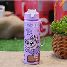 Syn Shop Labubu Mor Suluk Matara Kız Erkek Okul Su Şişesi 900 ml