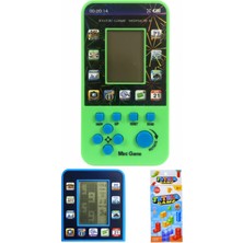 Syn Shop Retro Tetris Yeşil Game Atari Oyun Konsolu Oyuncak Çocuk Yetişkin Hediyelik