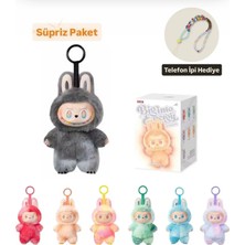 Syn Shop Labubu Enerji Serisi Popmart Süpriz Paket 17CM Peluş Oyuncak Çanta Carm Süs Anahtarlık 1ADET