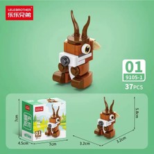 Syn Shop Antilop Mini Animals Hayvanlar 37PARÇA Bricks 3D Yap Boz 3 Boyutlu Puzzle Yapı Blok Oyuncak Hediye