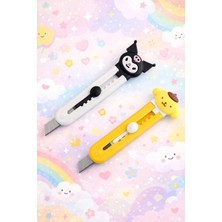 Syn Shop 2 Adet Kuromi Pompompurin Maket Bıçağı Fatçata Kırtasiye Ofis Hediye 10 cm