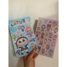Syn Shop 100 Adet Işıltılı Hologram Sticker Çıkarma Etiket Kitabı 4 Yaprak