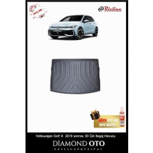 Rizline Volkswagen Golf 8 3D Üst Bagaj Havuzu 2019-2020-2021-2022-2023-2024-2025 ile Uyumlu