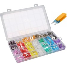 300 Adet Parça Micro - Mini - Standart Orta Boy Bıçak Tipi Araç Sigorta Çeşitler 2A/3A /5A /7.5A/ 10A /15A/ 20A /25A/ 30A /35A /40A Kutulu Sigorta Seti Değiştirme Klipsi