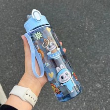 Syn Shop Labubu Suluk Mavi Matara Kız Erkek Okul Su Şişesi 900 ml Bpa Free Hediyelik