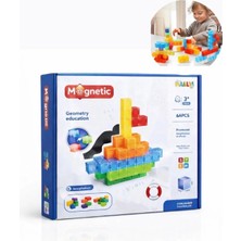 Syn Shop Minecraft Tarzı Manyetik Mıknatıslı Yapı Blok Küp Blok 64 Parça Stem Zeka Geliştici Eğitici Oyuncak