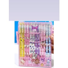 Syn Shop Sanrio Kuromi Hello Kitty Cinnamoroll My Melodi Melody 12 Adet Silinebilir Jel Tükenmez Kalem