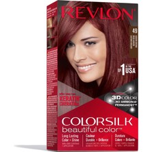 2 Adet Revlon Colorsilk Beautiful Color Saç Boyası 49 Kızıl Kahve