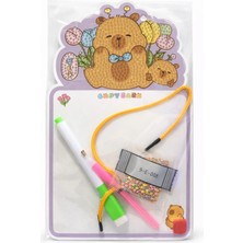 Syn Shop Capybara Kapibara Yaz Sil Tahtası Elmas Mozaik Kendin Yap Dıy Boyama Seti Boncuklu Taşlı Taşlama